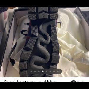 Gucci red boots like new